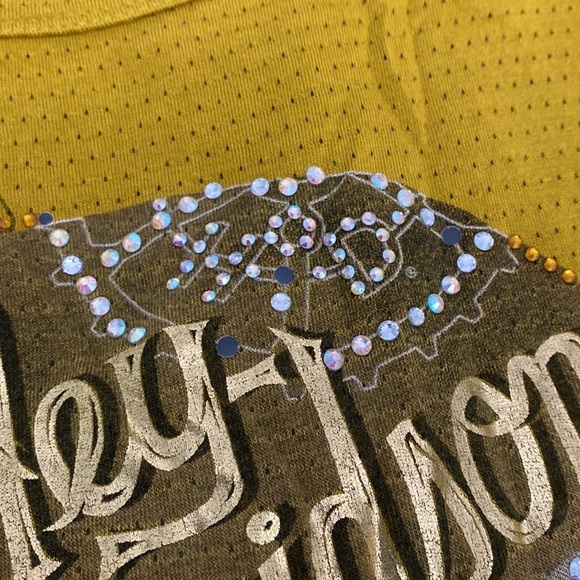 Harley-Davidson Embellished Skull Open Back Tank Top - XL - Picture 10 of 12